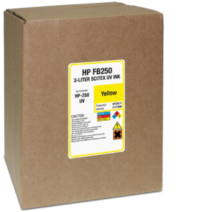 HP Scitex FB250 Yellow 3L compatible UV ink bag-in-box for FB500 FB700 FB950