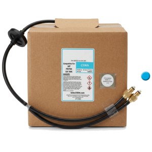 HP Scitex FB794 Cyan 3L compatible UV ink bag-in-box for FB550 and FB750