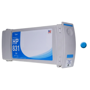 HP Latex 831 Cyan 775ml aftermarket ink cartridge for HP Latex 360 and 560